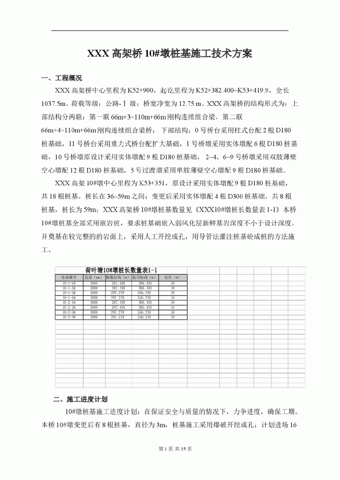 某高速公路高架桥桥墩桩基施工技术方案_图1