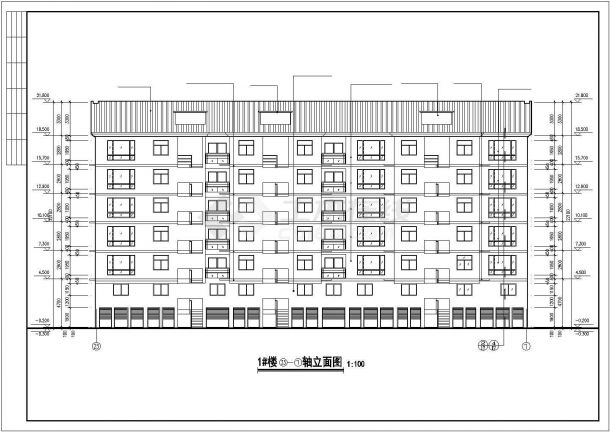带阁楼住宅建筑CAD设计施工图-图二