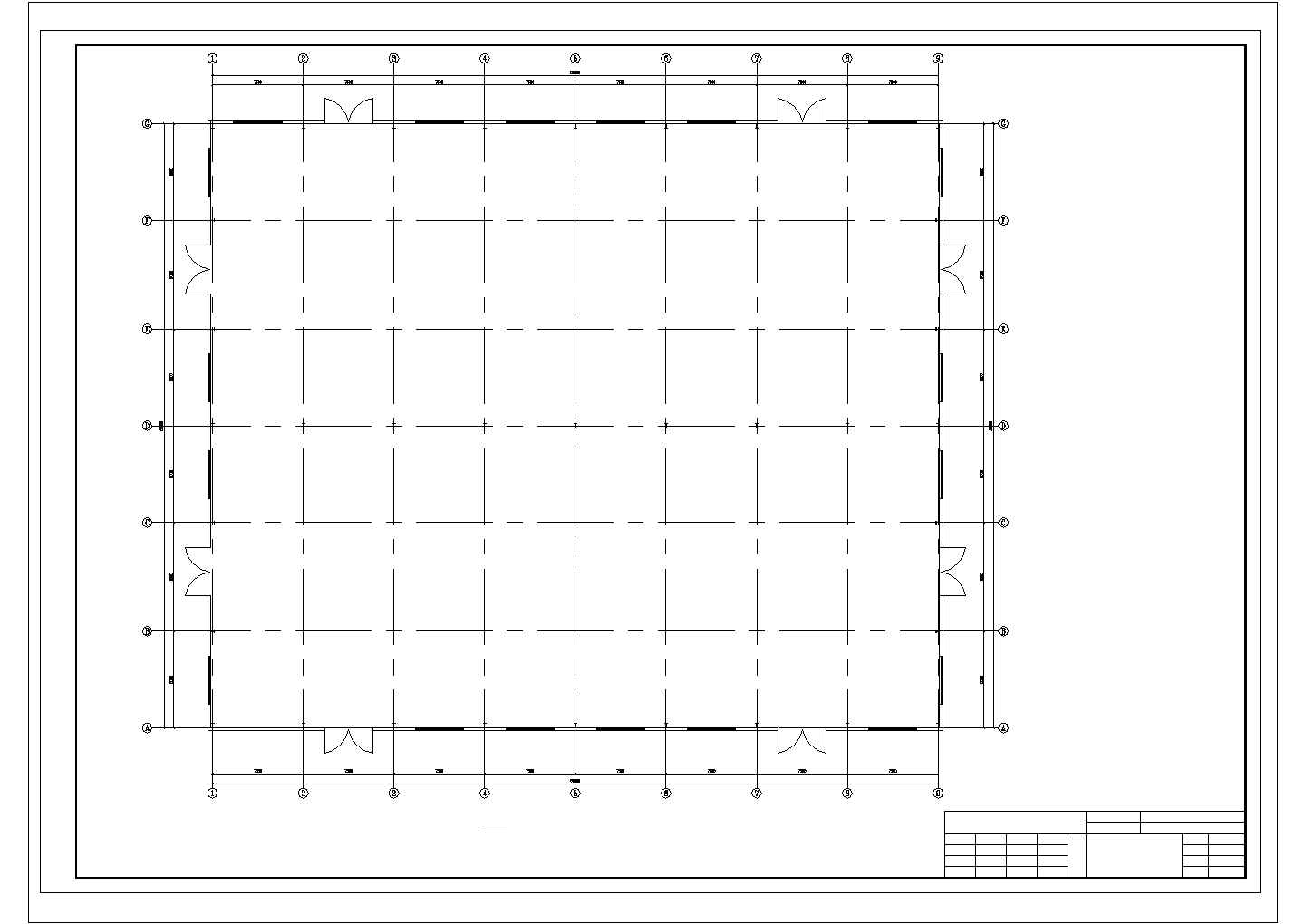 重庆某耐火材料公司轻钢结构工程方案图