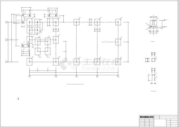 某工厂乙烯厂房结构设计图-图二