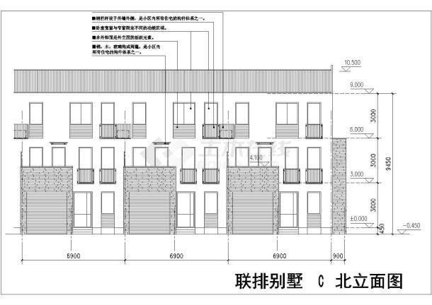 某地德式小别墅方案设计CAD建筑图-图二