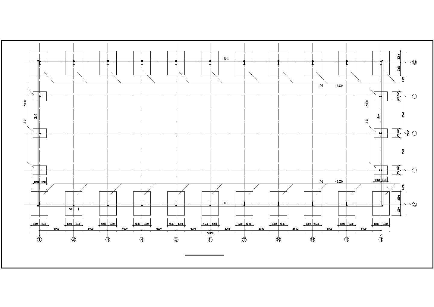 某工业园区厂房钢结构规划图