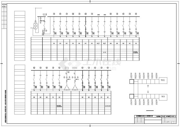某工厂车间电气设计施工图（全集）-图一