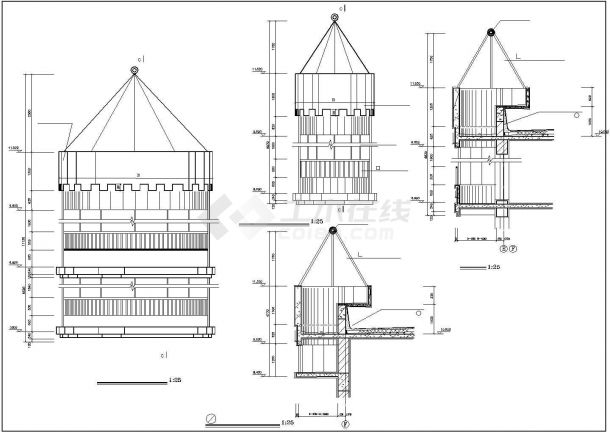 某幼儿园建筑施工CAD设计图纸-图一