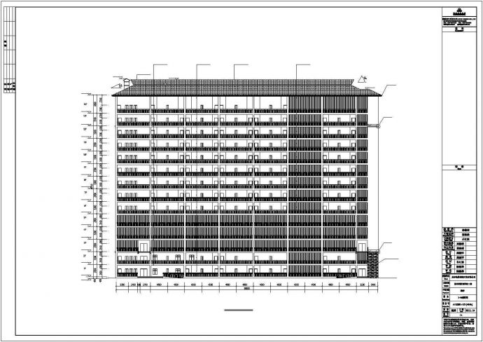 保亭建筑、15层框剪结构和电气施工图。_图1