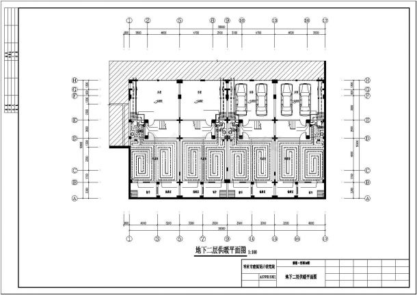 青岛市某大型住宅小区地暖设计施工CAD布置图-图一