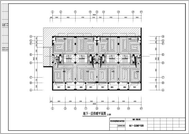 青岛市某大型住宅小区地暖设计施工CAD布置图-图二