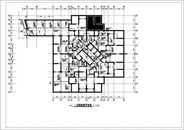 31层框剪结构住宅结构设计施工图-图一