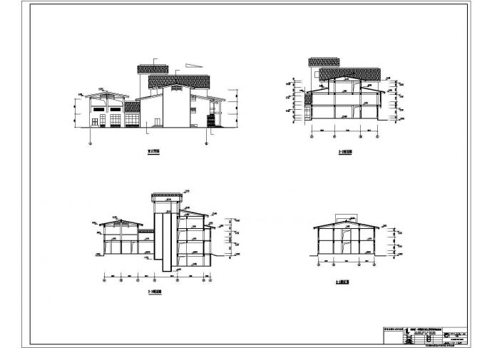 某度假区温泉别墅建筑设计CAD图_图1