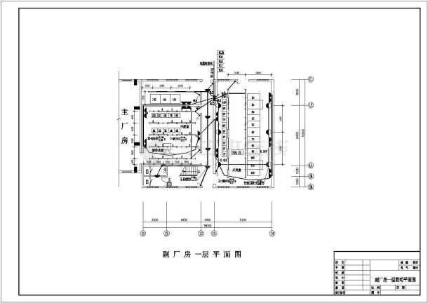 某地厂房工程照明设计施工图（含设计说明）-图一