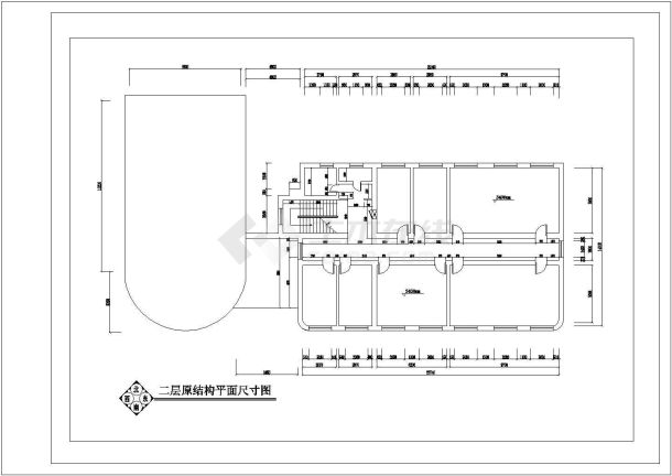 某培训学校室内装修装饰设计cad施工图（含效果图）-图二