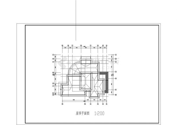 比较详细的一套别墅建筑CAD施工图纸-图二