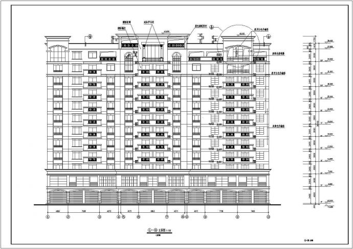 某区高层商住楼建筑施工图（全套）_图1