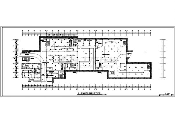 某地七层办公楼空调设计平面施工图-图一