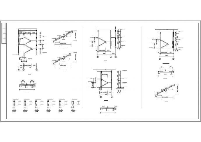 两层底部框架住宅楼cad结构施工设计图纸_图1