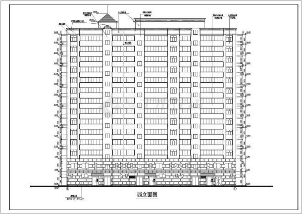 比较受欢迎的高层住宅建筑施工图（共12张）-图一