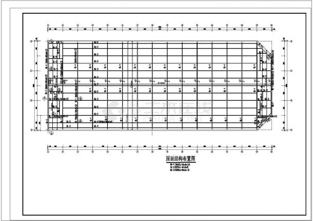 钢结构生产车间规划施工CAD套图-图二