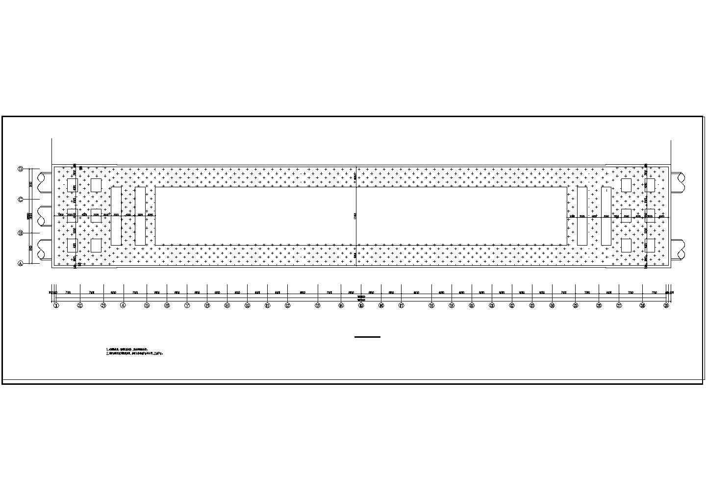 某地区地铁岔道井围护结构CAD布置图