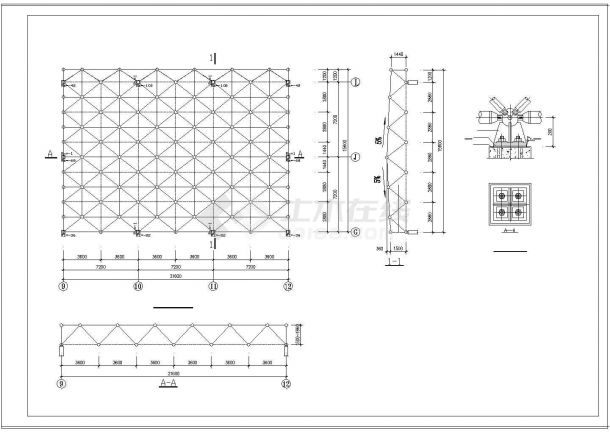 网架结构安装详图集-图二
