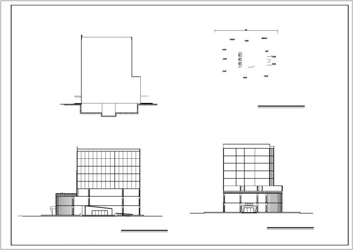 某地高层8层办公楼建筑方案图_图1