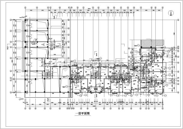 某市住宅小区住宅楼建筑CAD施工图-图二