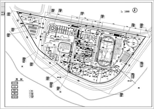 学校食堂建筑cad设计施工图-图一