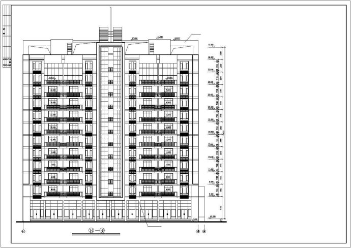 小高层住宅全套建筑CAD设计施工图纸_图1