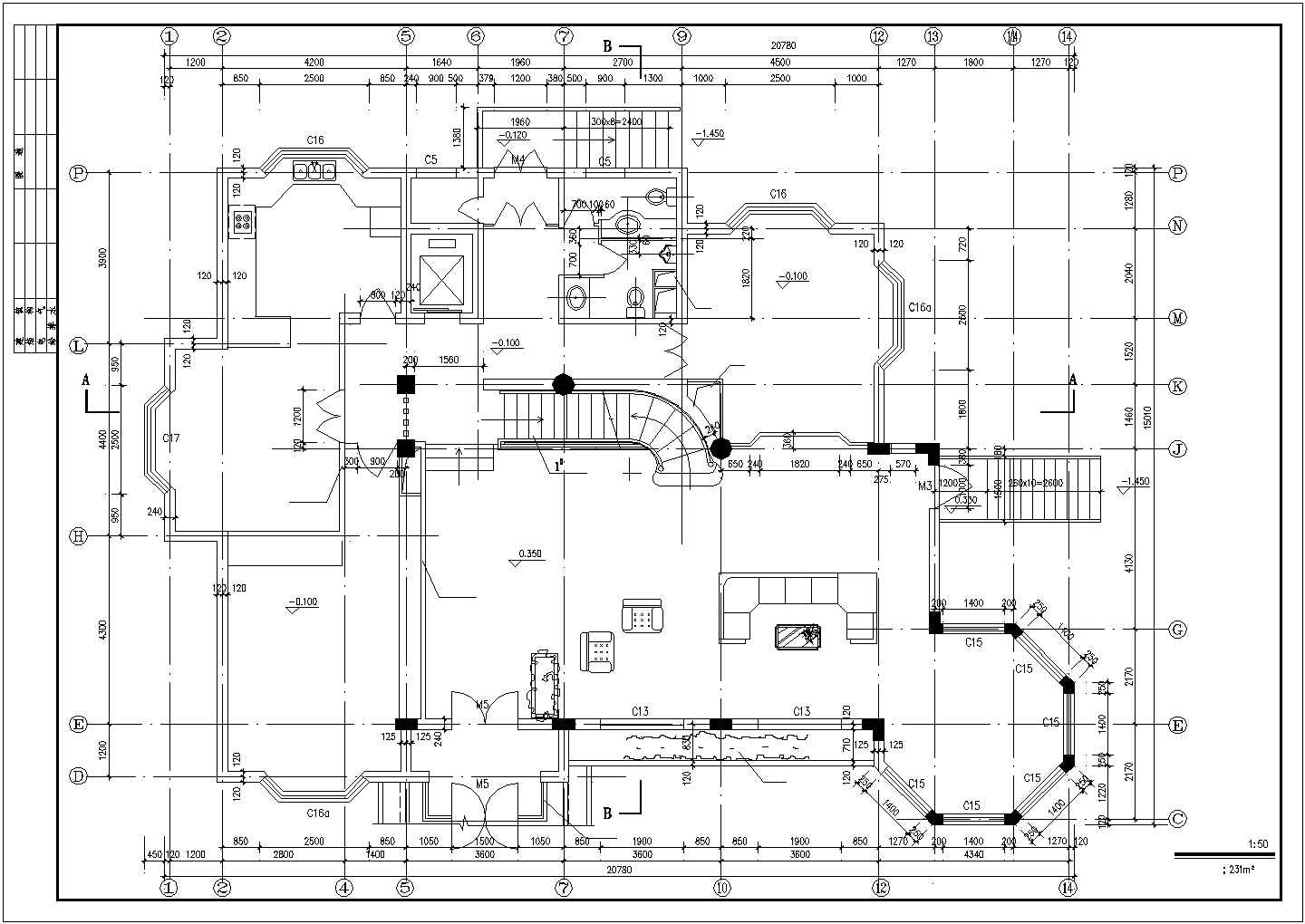 100例高档别墅平面建筑设计施工图