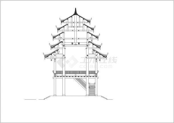 【广西】某二层重檐木结构大型古建筑-图二