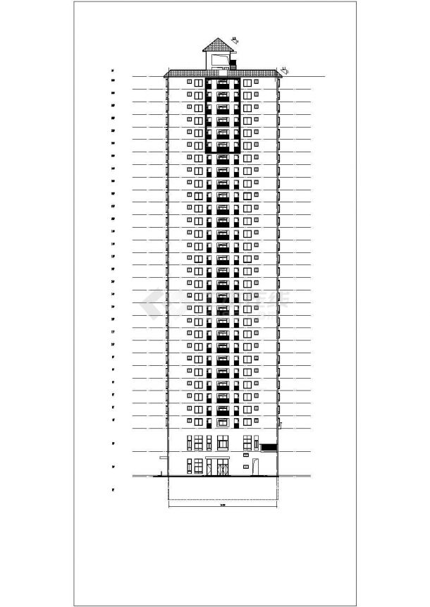 【昆明】28层框剪结构保障性住房建筑施工图-图二