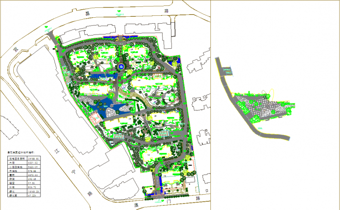 某地大型居住社区景观设计总平面图_图1
