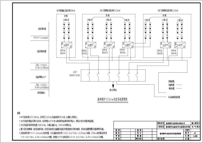 某光伏电站全套施工图纸_图1