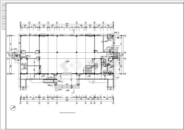 某市办公楼建筑施工设计图-图一