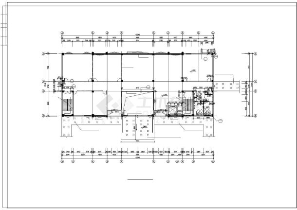 某市办公楼建筑施工设计图-图二