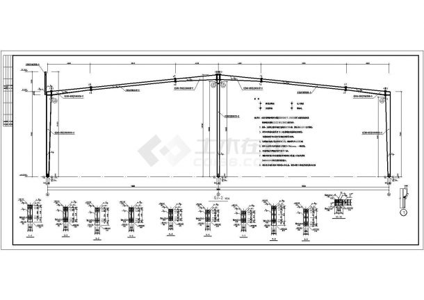 5万平建材仓储区厂房规划设计图纸-图二