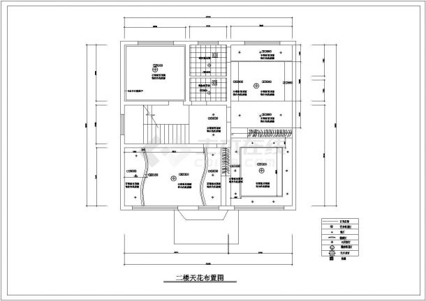 华丽型私人欧式别墅全套装修图纸-图二