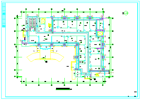 某地四层纯框架校医院采暖设计施工图-图一