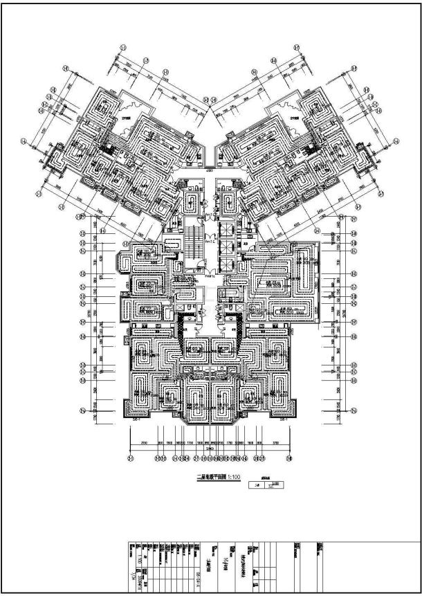 某高层住宅楼水暖CAD示意图-图二