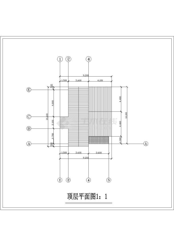 160平米家庭小别墅全套建筑设计图纸-图一