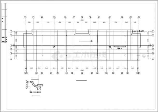 金和花园住宅楼建筑施工设计CAD图-图二