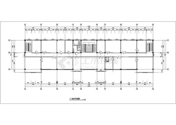 某地完整厂房办公楼建筑施工设计CAD图-图一