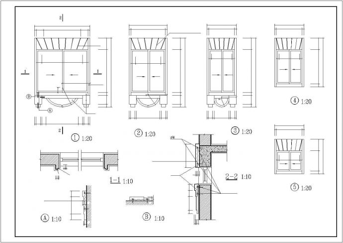 某地中式经典风格别墅建筑施工设计CAD图_图1