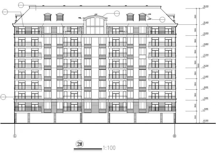 某市住宅小区高层住宅楼建筑CAD设计图_图1