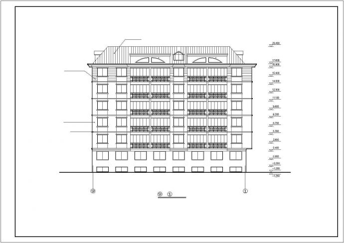 某市多层住宅楼建筑CAD施工图_图1