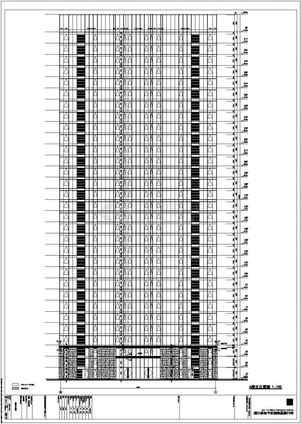 绿城百合公寓高层住宅建筑图-图二