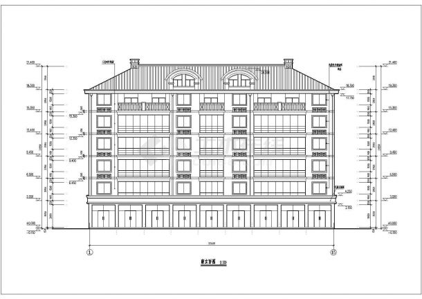 某高层商住楼建筑CAD设计施工图-图一