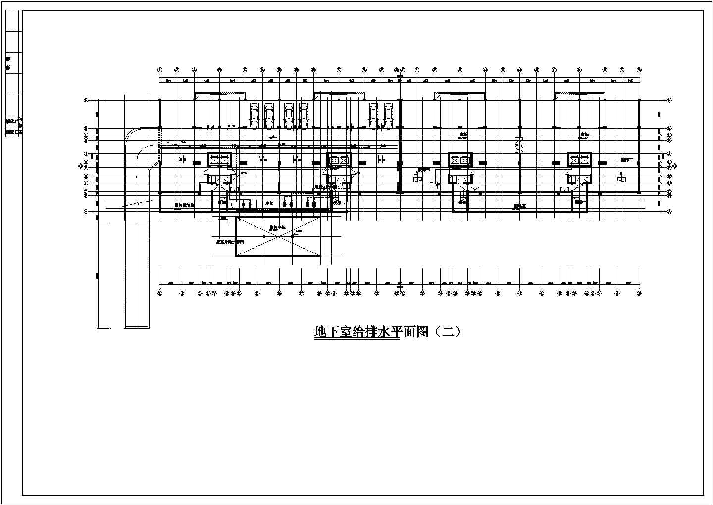 上海某15层商住楼给排水设计详细图纸