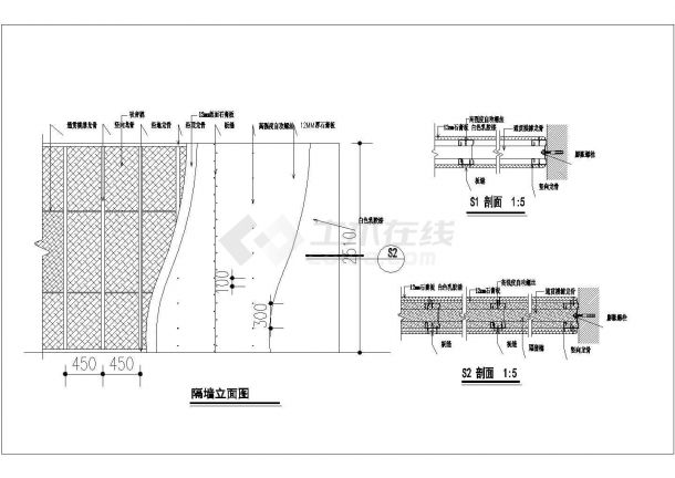 【南京】某小型宾馆内部装修工程图纸（附消防申报用图）-图二