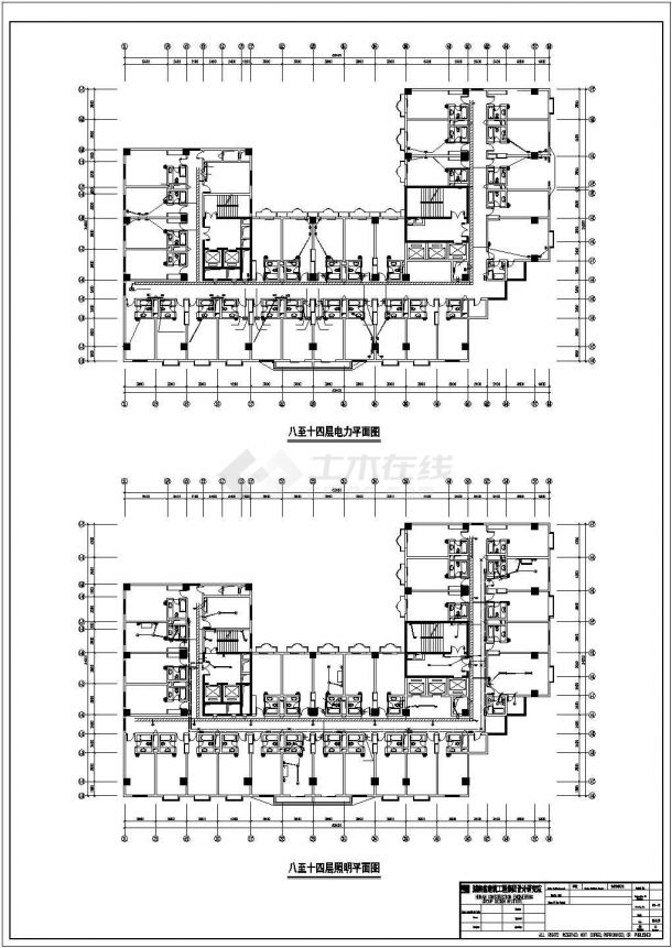 南塔楼整套电气CAD设计施工图纸-图二
