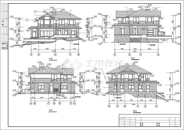 某乡下别墅建筑施工图（全套）-图一